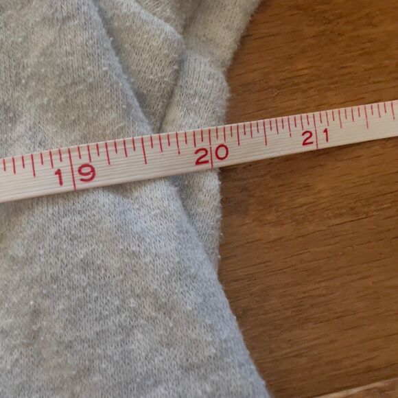 J.Crew Tunic Sweatshirt Size S Heather Gray Wide Button-Collar Cloudspun Fleece - Picture 8 of 12